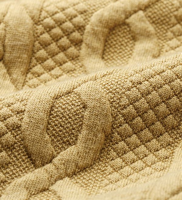 LAVIENNE（ラヴィエンヌ）の「【２枚組】ケーブル切替の裏起毛チュニック（チュニック）」｜詳細画像