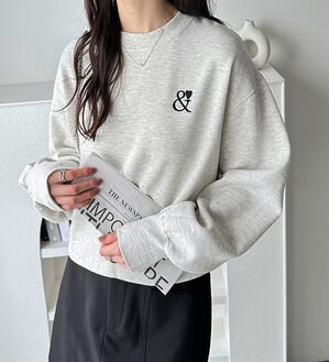 GeeRA（ジーラ）の「アンドハートショートスウェット（カットソー）」｜詳細画像