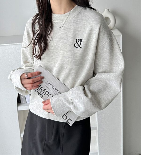 GeeRA（ジーラ）の「アンドハートショートスウェット（カットソー）」｜詳細画像