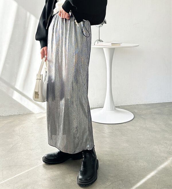 GeeRA（ジーラ）の「シャイニーナロースカート（ロングスカート）」｜詳細画像