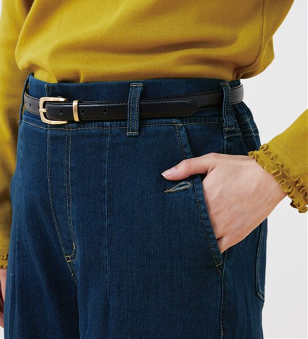 BELLUNA（ベルーナ）の「バルーンシルエットデニムパンツ（ワイドパンツ・ガウチョ）」｜詳細画像