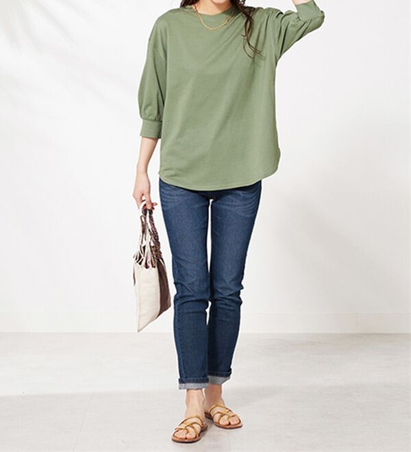 BELLUNA（ベルーナ）の「ひんやり！綿１００％キシリトールプリントチュニック（チュニック）」｜詳細画像