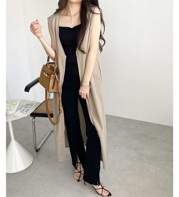 GeeRA（ジーラ）の「３ＷＡＹジップデザインジレワンピース（ジレ）」｜詳細画像