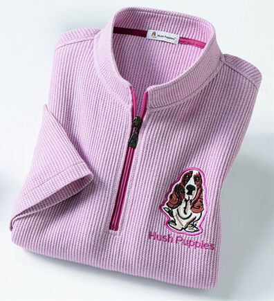 「＜ハッシュパピー＞ワッフルハーフジップトレーナー（メンズトレーナー）」