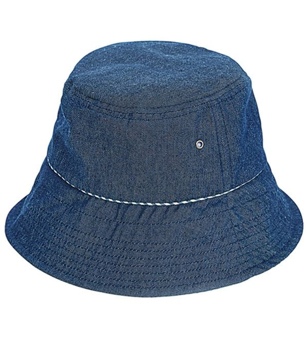 「髪型ふんわりＵＶデニムハット（帽子）」｜ネイビー