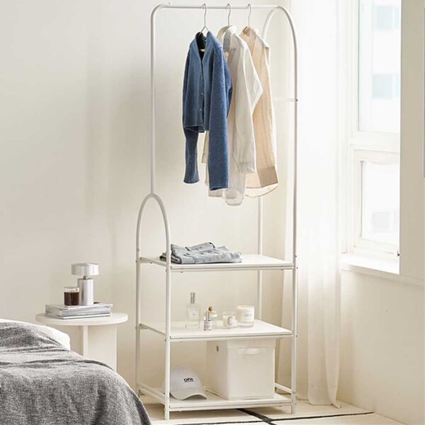 iellio（イエリオ）の「ＶＡＮＷＯＯＤ　ハンガーラック＜ＲＯＯＭ＆ＨＯＭＥ＞（ハンガーラック）」｜ホワイト