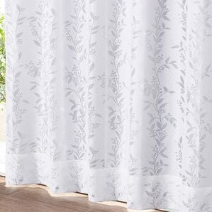「「エコファイン」使用２枚合わせ多機能デザインレースカーテン（レースカーテン）」｜リーフ