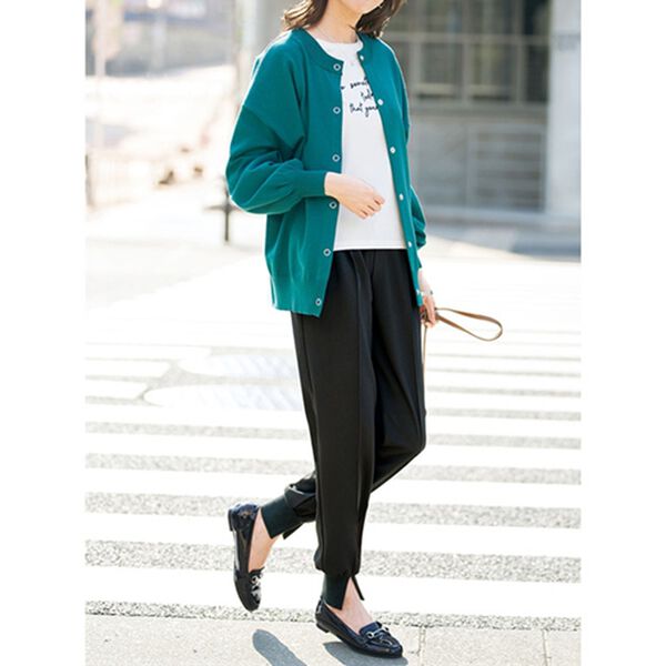 BELLUNA（ベルーナ）の「家でも外でも楽ちん裾リブパンツ（フルレングスパンツ）」｜詳細画像