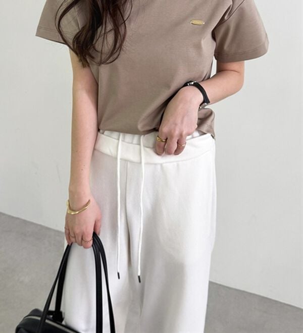 GeeRA（ジーラ）の「ダブルウエストワイドスウェットパンツ（その他パンツ）」｜詳細画像