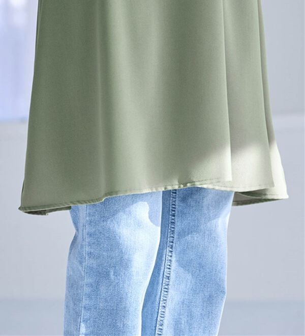 alotta（アロッタ）の「パフ袖とろみブラウスチュニックワンピース（チュニックワンピース）」｜詳細画像