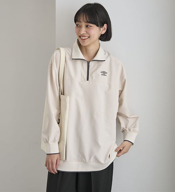 BELLUNA（ベルーナ）の「＜ｕｍｂｒｏ＞ハーフジッププルオーバー（カットソー）」｜詳細画像