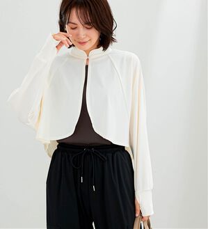 BELLUNA（ベルーナ）の「ヒンヤリ爽快！スタンド衿ボレロ（その他カーディガン）」｜アイボリー