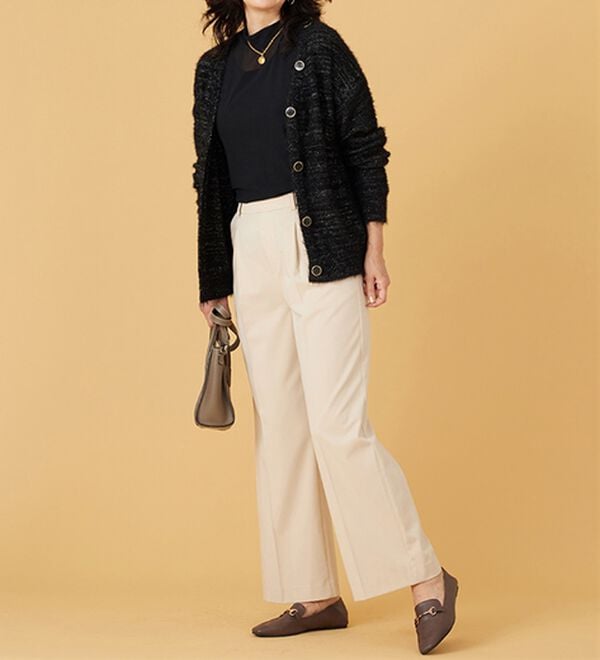 BELLUNA（ベルーナ）の「上品見え！ふんわりシャギーカーディガン（ニットカーディガン）」｜詳細画像