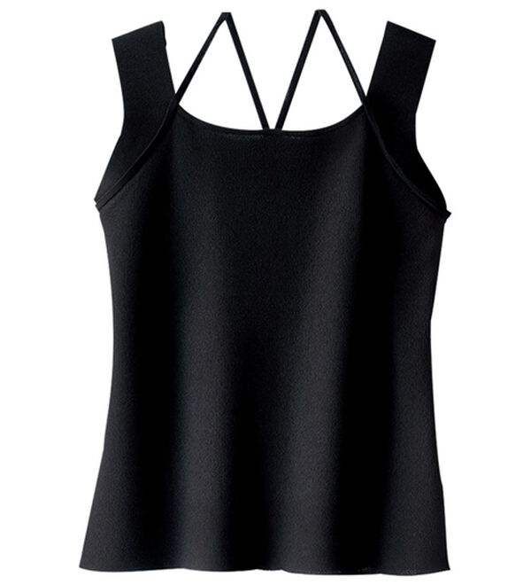 BELLUNA（ベルーナ）の「涼やかニット素材サマ見えタンクトップ（タンクトップ・キャミソール）」｜詳細画像