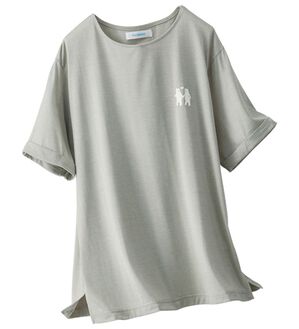 BELLUNA（ベルーナ）の「＜ＳＥＡ　ＢＲＥＥＺＥ＞冷感素材！プリントＴシャツ（カットソー）」｜アイスタイプグレー