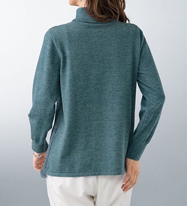 BELLUNA（ベルーナ）の「コードレース使いメランジ調カーディガンアンサンブル（アンサンブル）」｜詳細画像