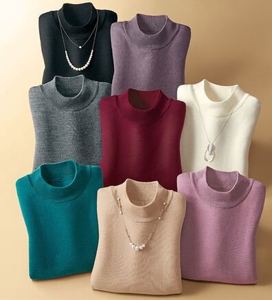 BELLUNA（ベルーナ）の「メリノウール１００％ハイネックセーター（ニット・セーター）」