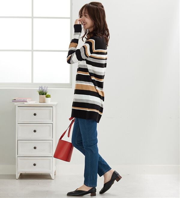 BELLUNA（ベルーナ）の「カシミヤタッチニットチュニック（チュニック）」｜詳細画像