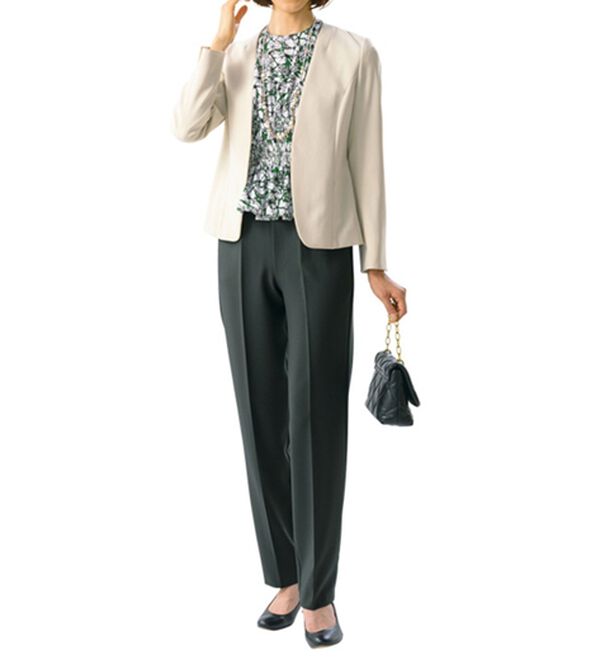 ルフラン（ルフラン）の「【５本組】日本製お手入れラク！毎日活躍パンツ（フルレングスパンツ）」｜詳細画像