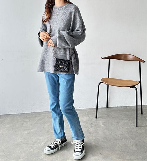 GeeRA（ジーラ）の「美脚シルエットテーパードデニムパンツ（テーパードパンツ）」｜詳細画像