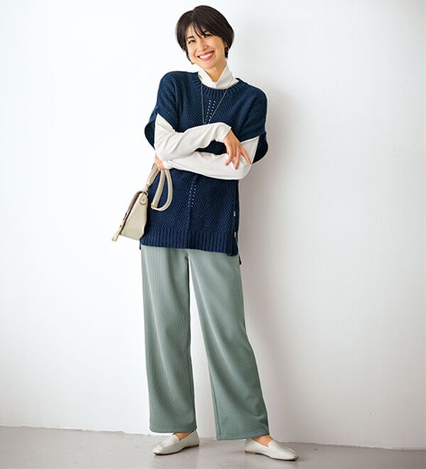 ☆専用です☆ なめらかコーデュロイワイドパンツ - ベルーナ【公式】