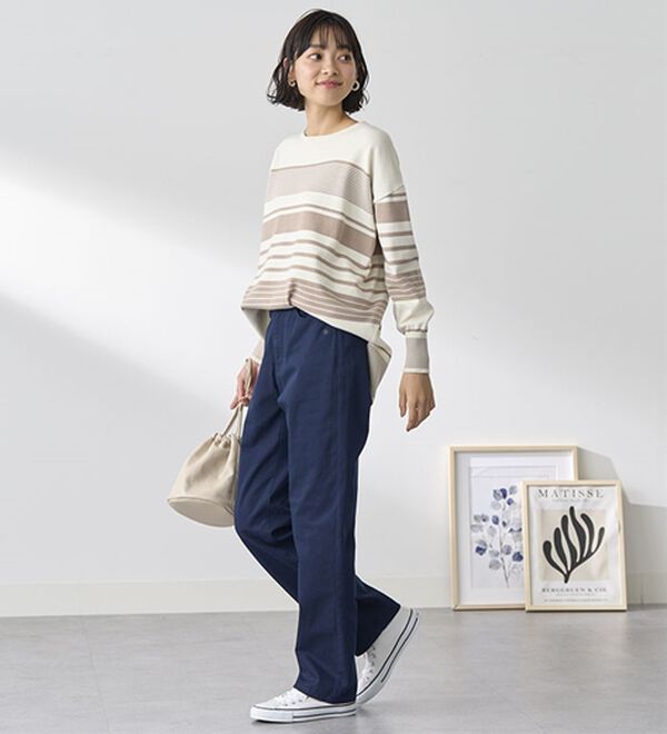 BELLUNA（ベルーナ）の「【ＰＯＬＯ　ＢＣＳ】綿チノパンツ（フルレングスパンツ）」｜詳細画像