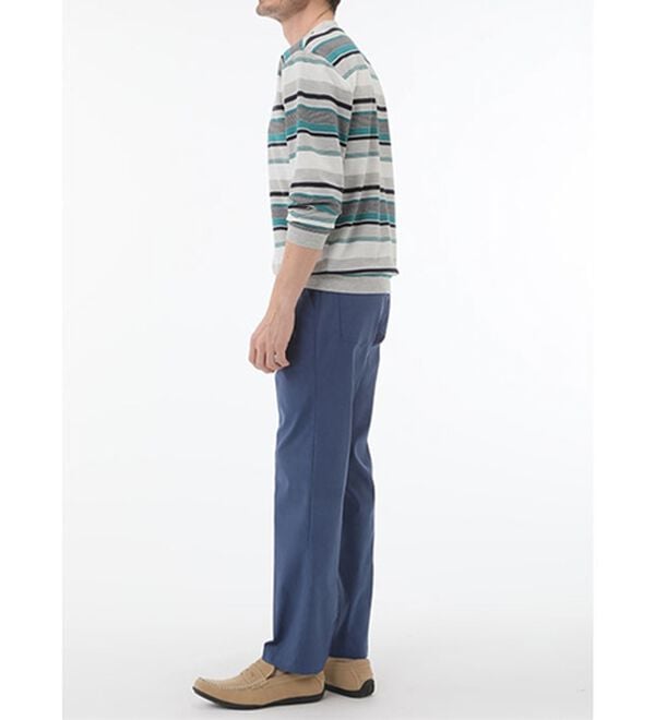 「＜コムルヴァン・オム＞爽やか梨地の大人サマートレーナー（メンズトレーナー）」｜詳細画像