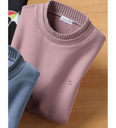 「＜アーノルド　パーマー＞技ありニット使い裏ボアトレーナー（メンズトレーナー）」