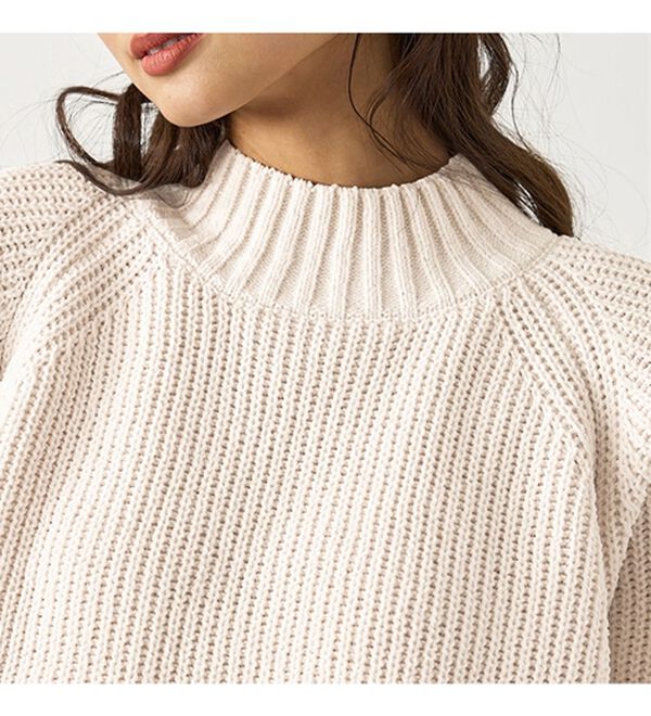 BELLUNA（ベルーナ）の「モール素材チャンキーニットプルオーバー（ニット・セーター）」｜詳細画像