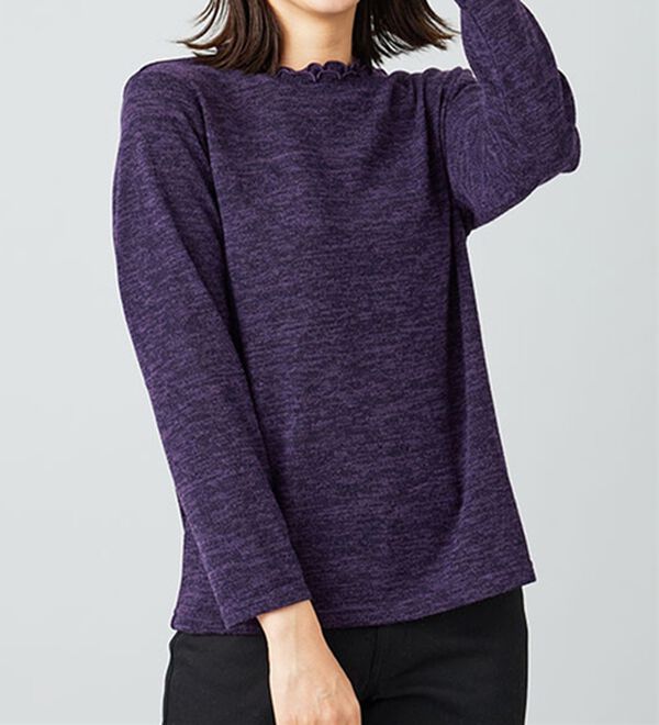 BELLUNA（ベルーナ）の「ブークレ素材タックデザインアンサンブル（アンサンブル）」｜詳細画像