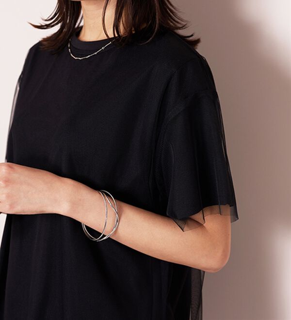 BELLUNA（ベルーナ）の「【Ｌａｇｒｉｌｕａ】総チュール重ねプルオーバー（カットソー）」｜詳細画像