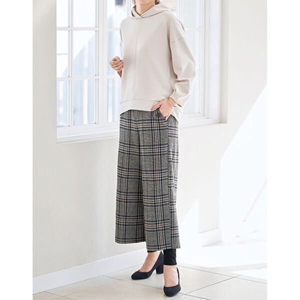 BELLUNA（ベルーナ）の「レギンス付！お腹ラクな着心地ワイドパンツ（ワイドパンツ・ガウチョ）」｜詳細画像