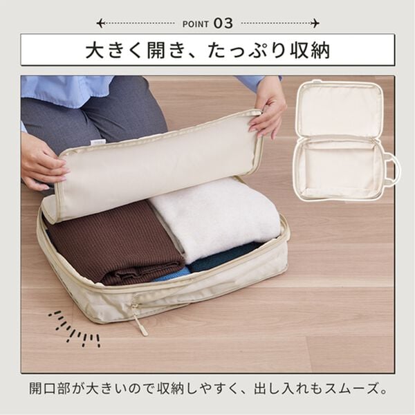 iellio（イエリオ）の「圧縮トラベルポーチ４点セット（その他日用品・趣味雑貨）」｜詳細画像