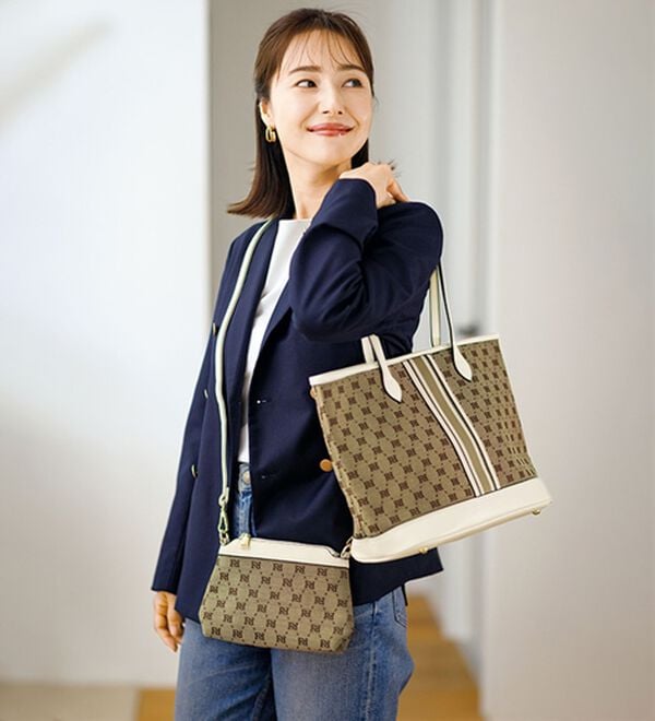 ルフラン（ルフラン）の「【４点セット】＜ＦＩＲＡＮＯ＞ジャカードバッグ４点セット（トートバッグ）」｜詳細画像