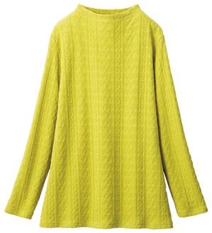 ルフラン（ルフラン）の「ジャカード柄プルオーバー（カットソー）」｜ライム