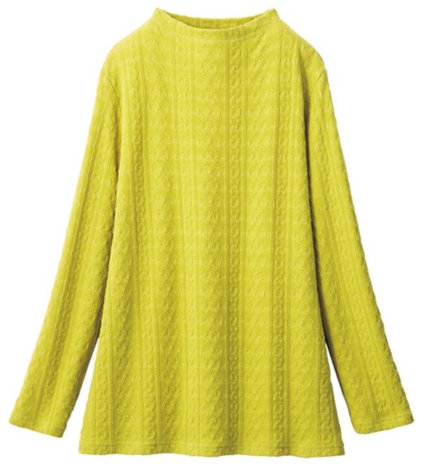 ルフラン（ルフラン）の「ジャカード柄プルオーバー（カットソー）」｜ライム