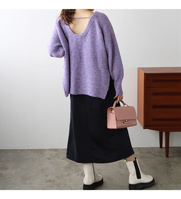 GeeRA（ジーラ）の「メランジボリューム袖ニット（ニット・セーター）」｜詳細画像