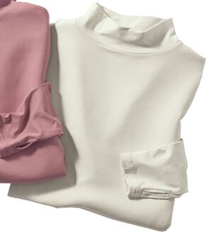 BELLUNA（ベルーナ）の「着る日傘！近赤外線カットハイネックインナー（カットソー）」｜ライトグレー