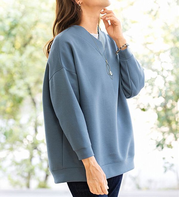 ルフラン（ルフラン）の「【３色組】Ｖネックビックトレーナー（トレーナー・スウェット）」｜詳細画像