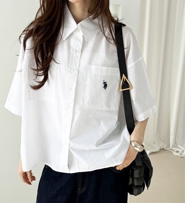 GeeRA（ジーラ）の「【ＵＳ．ＰＯＬＯ．ＡＳＳＮ】オーバーサイズ半袖シャツ（シャツ）」｜詳細画像