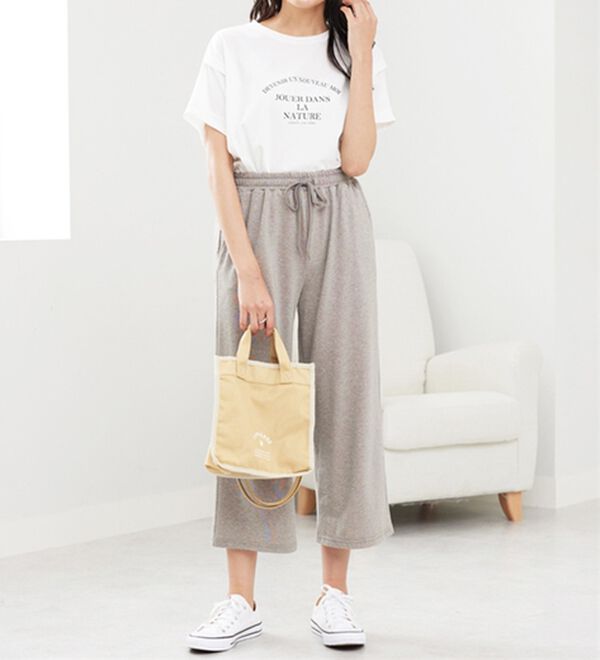 BELLUNA（ベルーナ）の「ゆったり快適！麻入りワイドパンツ（ワイドパンツ・ガウチョ）」｜詳細画像