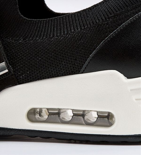 ルフラン（ルフラン）の「ビジュー付４Ｅベルトニットスニーカー（スニーカー）」｜詳細画像