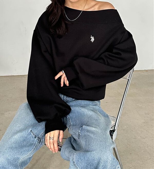 RANAN（ラナン）の「＜U.S.POLO ASSN.＞ワンショルスウェット（トレーナー・スウェット）」｜詳細画像