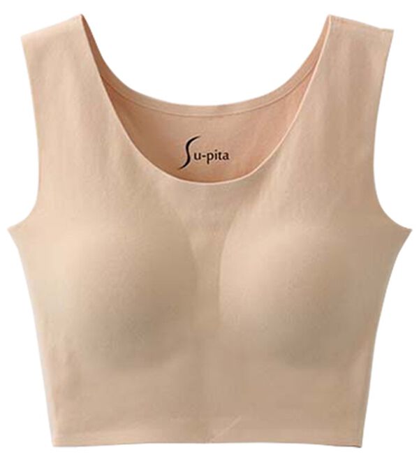 LAVIENNE（ラヴィエンヌ）の「グラマーさんも綿混のＳｕ－ｐｉｔａ（スーピタ）ブラ（ブラジャー）」｜ベージュ