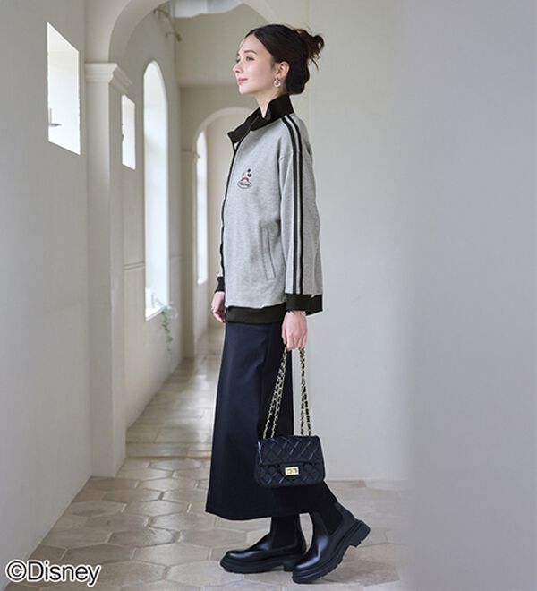 BELLUNA（ベルーナ）の「＜Ｄｉｓｎｅｙ＞【ミッキー＆ミニー】裏毛トラックジャケット（ブルゾン）」｜詳細画像