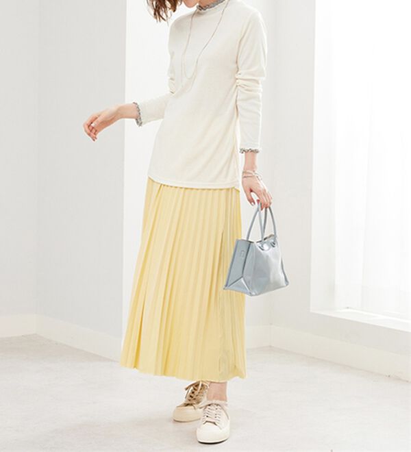 BELLUNA（ベルーナ）の「重ね着風フリル衿プルオーバー（カットソー）」｜詳細画像