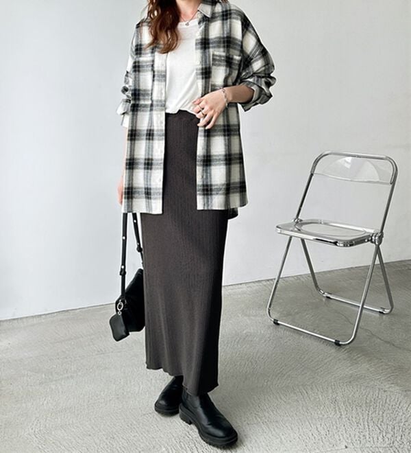 GeeRA（ジーラ）の「セルフカット美脚魅せタイトスカート（ロングスカート）」｜詳細画像