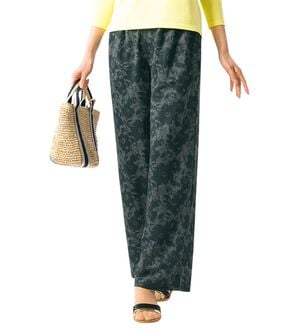 ルフラン（ルフラン）の「冷感タックワイドパンツ＜プティール＞（ワイドパンツ・ガウチョ）」｜詳細画像