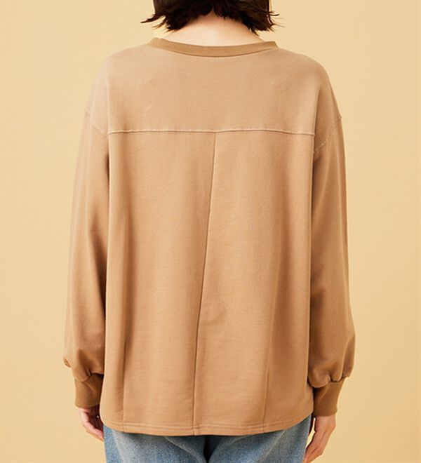 BELLUNA（ベルーナ）の「箔プリントロゴデザインプルオーバー（カットソー）」｜詳細画像