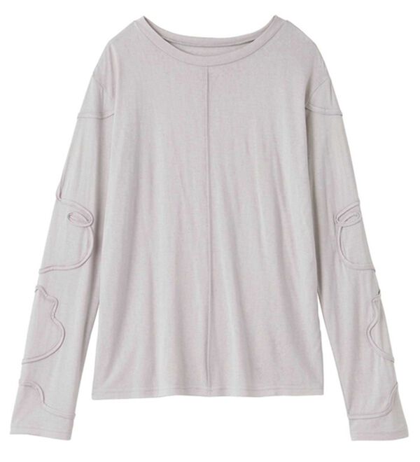 GeeRA（ジーラ）の「コード刺繍スラブシアーカットソー（カットソー）」｜詳細画像